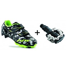 chaussure vtt jaune fluo