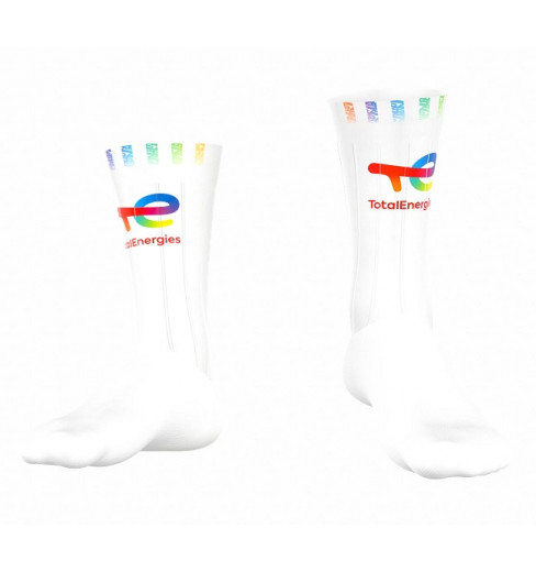 Team Total Energies cycling socks 2025