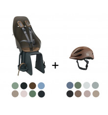 Pack Urban IKI avec casque enfant + siège bébé arrière Ta-ke EASYFIX