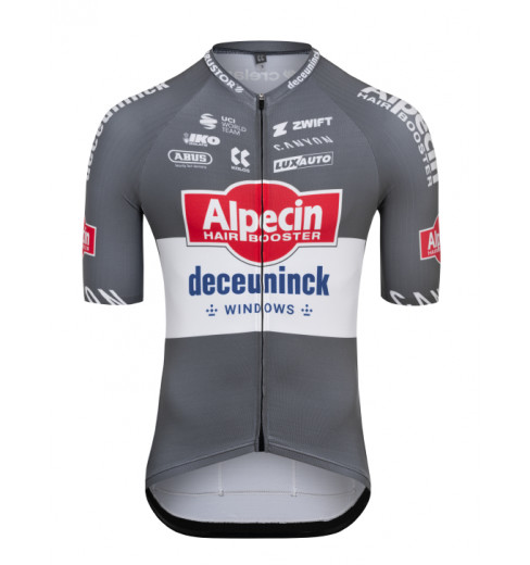 ALPECIN-DECEUNINCK gray men's short-sleeved jersey - 2025