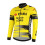 TEAM VISMA-LEASE A BIKE maillot velo manches longues Delux jaune 2025
