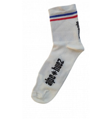ALPE D'HUEZ white cycling socks 2025