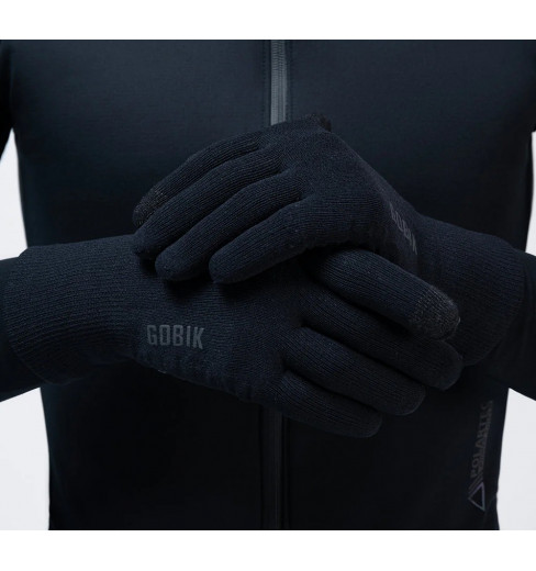 Mashaouyo Gants Tricotés Hiver avec Fil de Polaire Extérieur Coupe-Vent