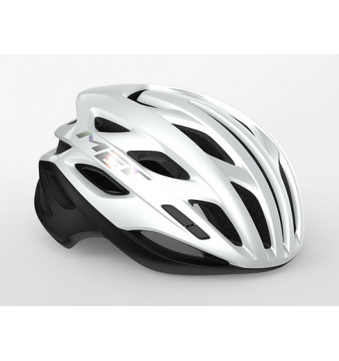 MET casque velo route Estro MIPS Blanc holographique brillant