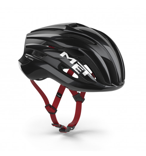 MET Trenta MIPS Road Bike Helmet - Glossy black red