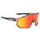 AZR PRO Race RX cycling glasses - Black lacquered crystal / black / multi-layered red screen