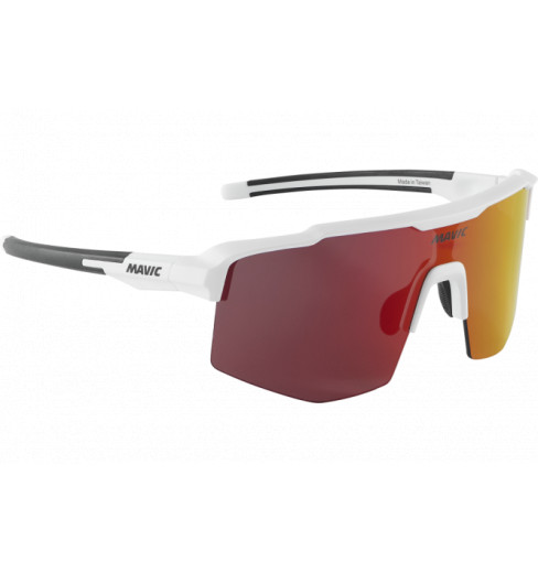MAVIC lunettes v&eacute;lo MVS Shield cat 3 blanc/rouge