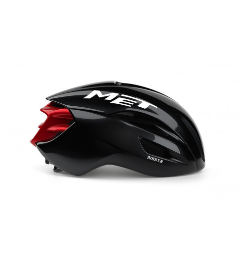 MET Manta Mips Aero road bike helmet Shiny black red