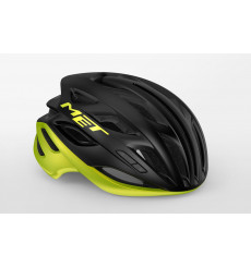 MET casque velo route Estro MIPS Lime noir metalise