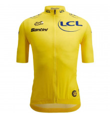 SANTINI maillot vélo manches courtes Tour de France Replica  Leader - Jaune 2025