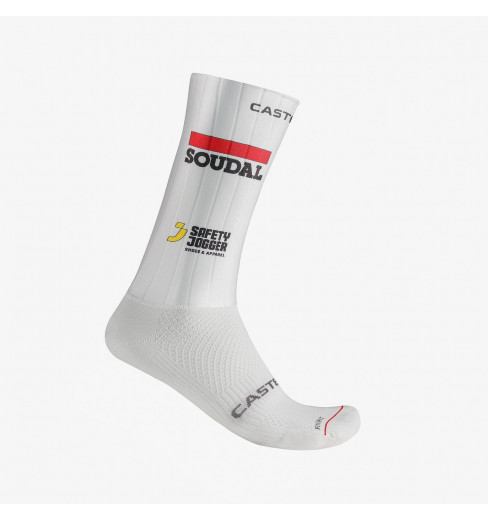 SOUDAL QUICK-STEP FAST FEET 4 white cycling socks 2026