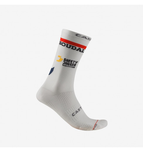 SOUDAL QUICK-STEP chaussettes v&eacute;lo Rosso Corsa Pro 18 2026