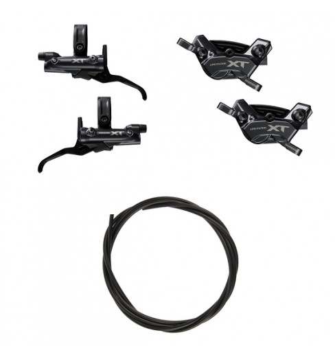 Pair of SHIMANO Deore XT BL-M8200 / BR-M8220 4-piston brakes