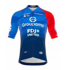 GROUPAMA FDJ UNITED maillot vélo manches courtes Icon classic 2026