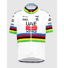 UAE TEAM EMIRATES maillot vélo enfant manches courtes Replica Champion du Monde  2026