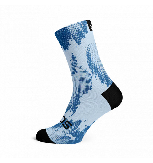 SOX FOOTWEAR Chaussettes v&eacute;lo Crew Blue Gravel