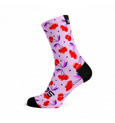 SOX FOOTWEAR Cherry Pink Crew Cycling Socks