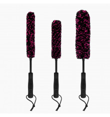 MUC-OFF Kit de 3 brosses microfibre de nettoyage vélo