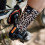 SOX FOOTWEAR Chaussettes vélo Crew Golden Leopard