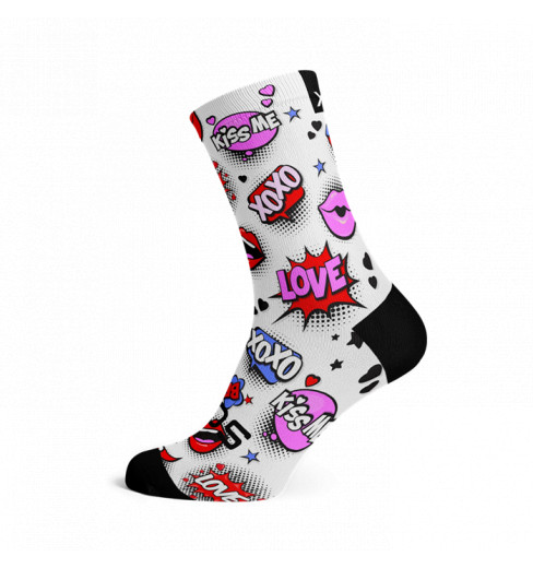 SOX FOOTWEAR Chaussettes v&eacute;lo Crew Love Struck
