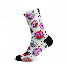 SOX FOOTWEAR Chaussettes v&eacute;lo Crew Love Struck