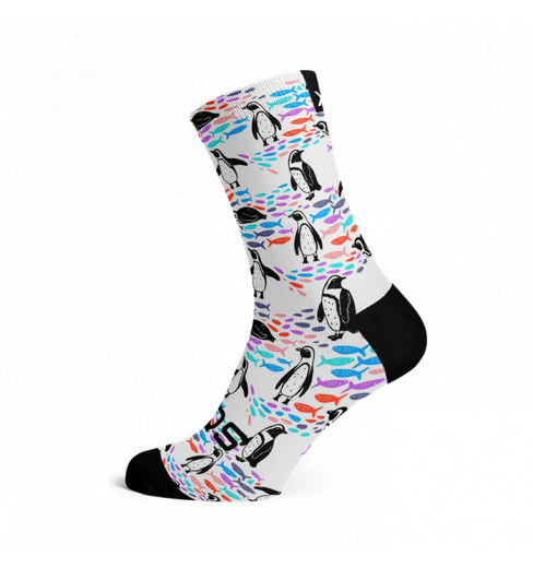 SOX FOOTWEAR Chaussettes v&eacute;lo Crew Penguin