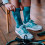 SOX FOOTWEAR Chaussettes vélo Crew Solid Teal