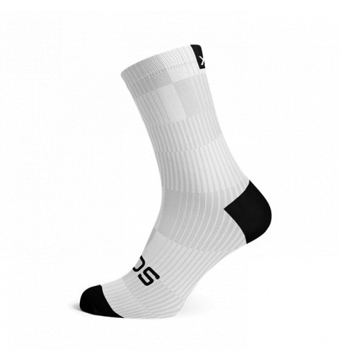 SOX FOOTWEAR Chaussettes v&eacute;lo Crew Slight White