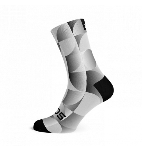 SOX FOOTWEAR Chaussettes v&eacute;lo Crew Slight Solid Silver