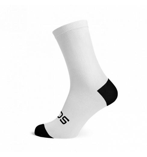 SOX FOOTWEAR Solid WhiteCrew Cycling Socks