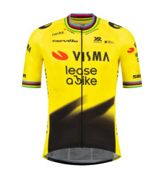 TEAM VISMA-LEASE A BIKE maillot v&eacute;lo manches courtes enfant Ex-Champion du monde - 2026