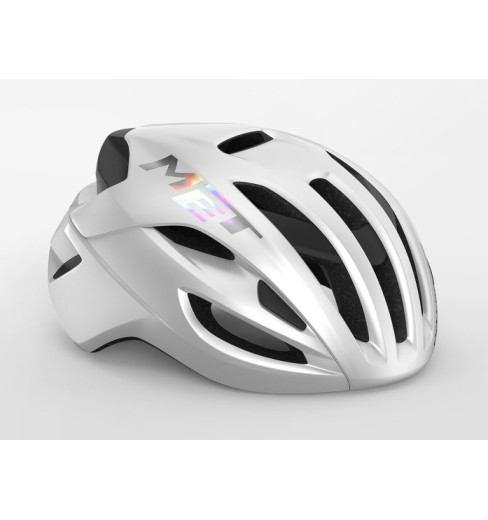 MET RIVALE MIPS road cycling helmet - Bright holographic white