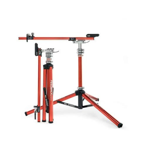 FEEDBACK SPORTS pied d'atelier rotatif SPRINT WORK STAND 360 rouge brillant