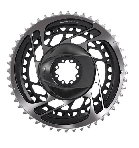 SRAM kit plateaux route 2x RED AXS D1 12 V - 48/35T / X-Range&trade; / 8 Bolt DM (Direct Mount) - Polar Grey