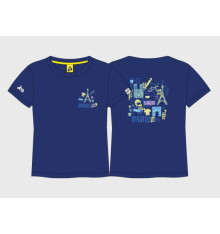 TOUR DE FRANCE Kids' t-shirt – Dark Blue Mixed Print