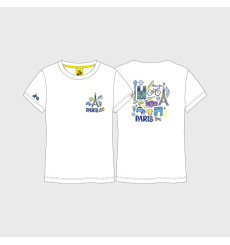 TOUR DE FRANCE t-shirt M&eacute;li-M&eacute;lo Blanc Mixte
