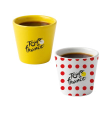 TOUR DE FRANCE Espresso cup duo - Yellow & Red Polka Dot - 2026