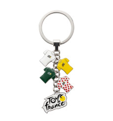 TOUR DE FRANCE porte-cl&eacute; Tour de France &ndash; Collection 4 Maillots Iconiques