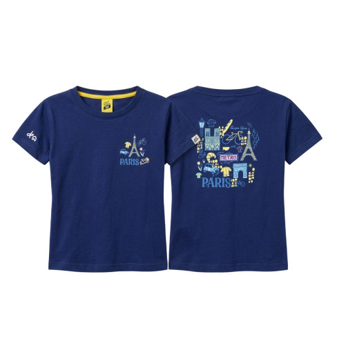 TOUR DE FRANCE Kids' t-shirt &ndash; Dark Blue Mixed Print