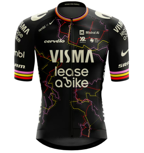 TEAM VISMA-LEASE A BIKE maillot v&eacute;lo manches courtes enfant Replica Giro Trilogy - 2026