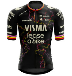 TEAM VISMA-LEASE A BIKE Giro Trilogy Replica champion junior's short-sleeved cycling jersey 2026