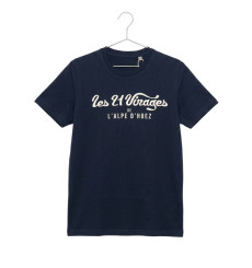 ALPE D'HUEZ  t-shirt adulte 21 Virages bleu marine