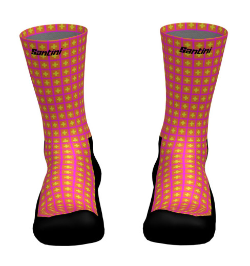 SANTINI Tour de France FAZ Grand D&eacute;part Suisse socks - 2026