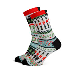 SOX FOOTWEAR Holly Jolly Nutcracker Crew cycling socks
