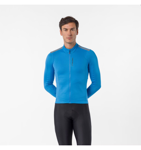 CASTELLI maillot velo manches longues PURO 4.1 - BLUE CIRCUIT