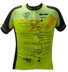 ALPE D'HUEZ Winner yellow fluo short sleeves jersey 2017