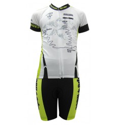 ALPE D'HUEZ tenue enfant blanc / vert 2017