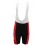 ALPE D'HUEZ white red junior cycling bibshorts 2017