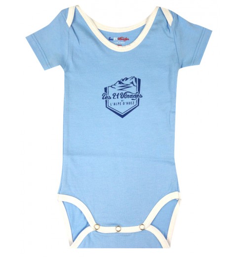 ALPE D 'HUEZ body bébé bleu 2018