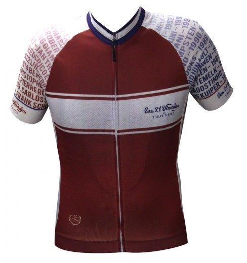 ALPE D'HUEZ Winner burgundy short sleeves jersey 2018